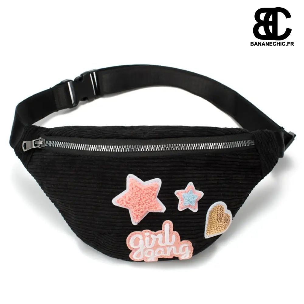 Sac banane étoile - Noir - Banane - Banane Chic ™