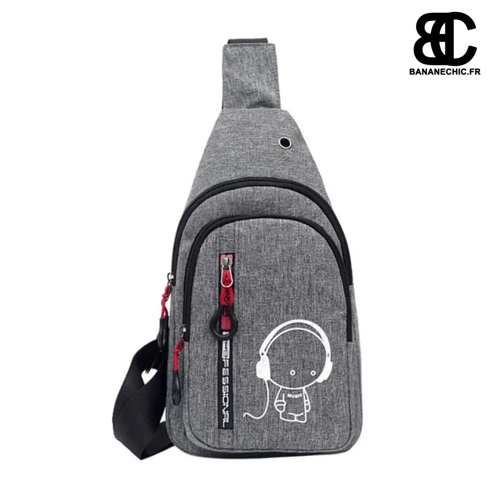 Sac banane femme à épaule - Gris - Banane - Banane Chic ™