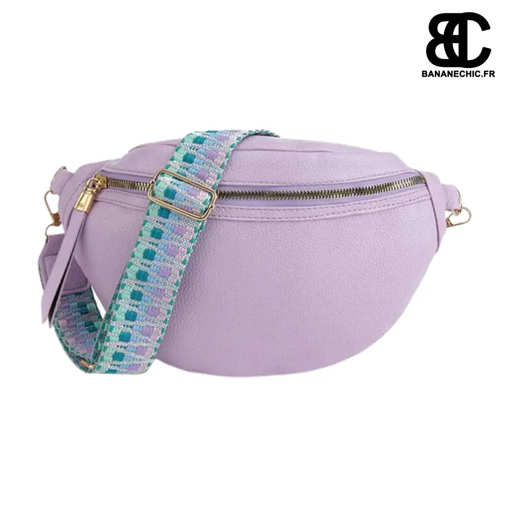 Sac Banane Femme Bandoulière Mode - Violet - Sac Banane -
