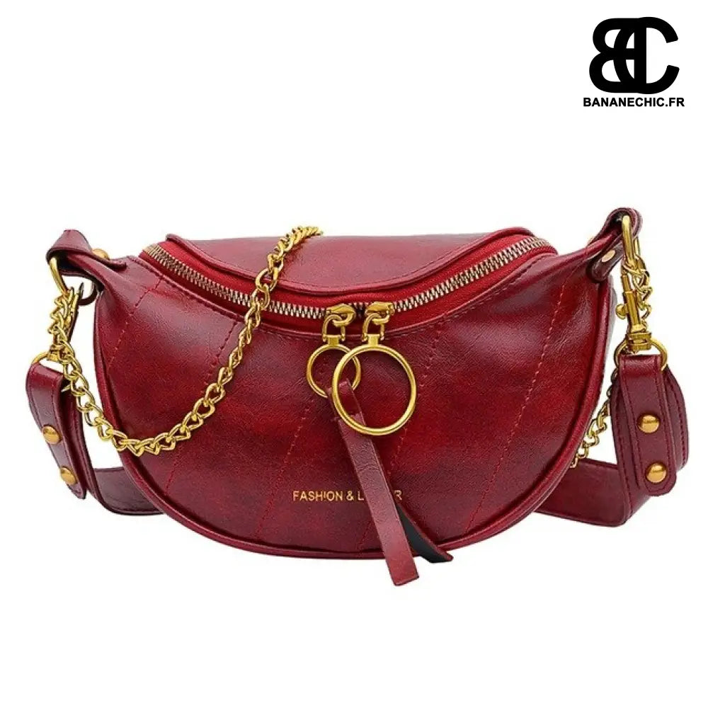 Sac banane femme chic - Rouge - Banane - Banane Chic ™