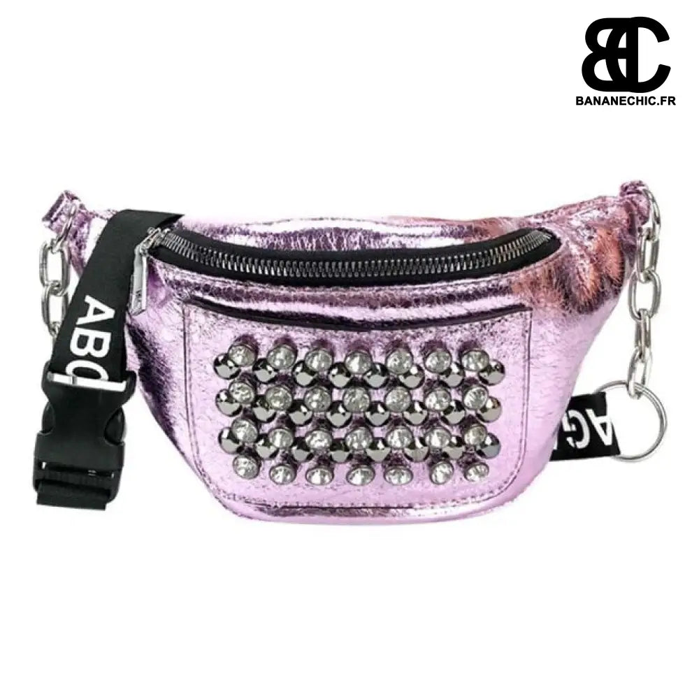 Sac banane femme clouté - Rose - Banane - Banane Chic ™