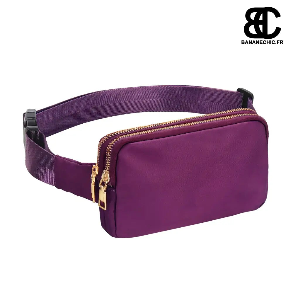 Sac banane femme cuir chic - Violet - banane - Banane Chic ™