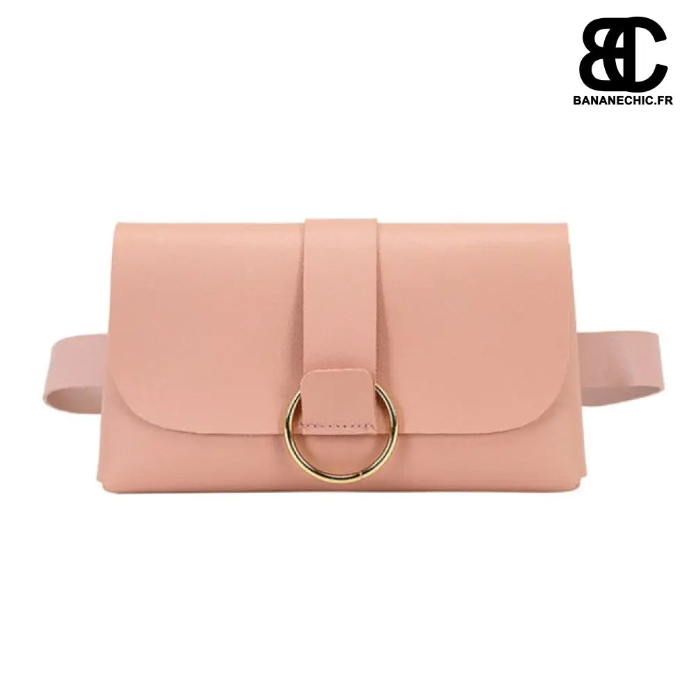 Sac banane femme cuir imprimé - Rose - Banane - Banane Chic
