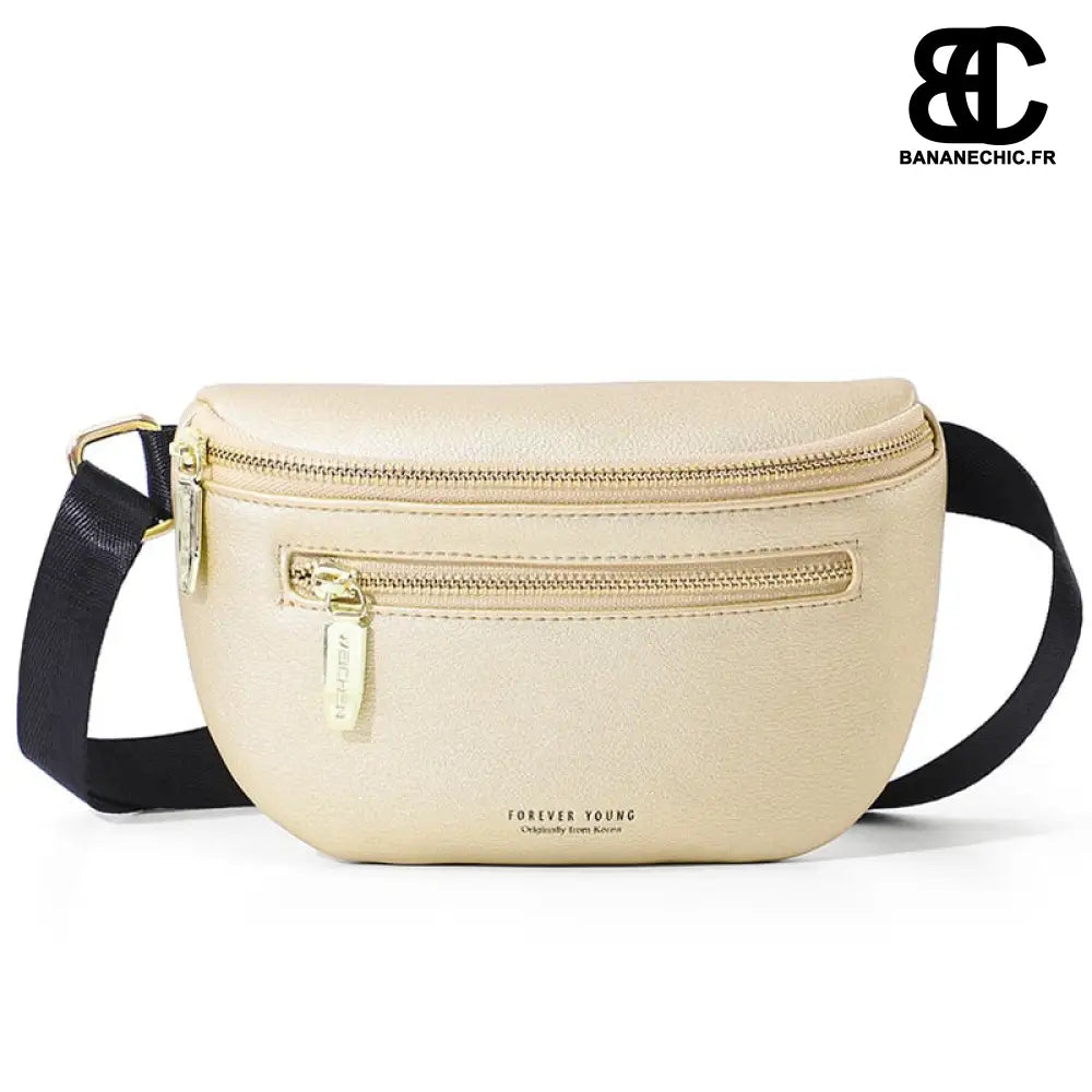 Sac banane femme élégant Accessoire mode - Crème - banane -