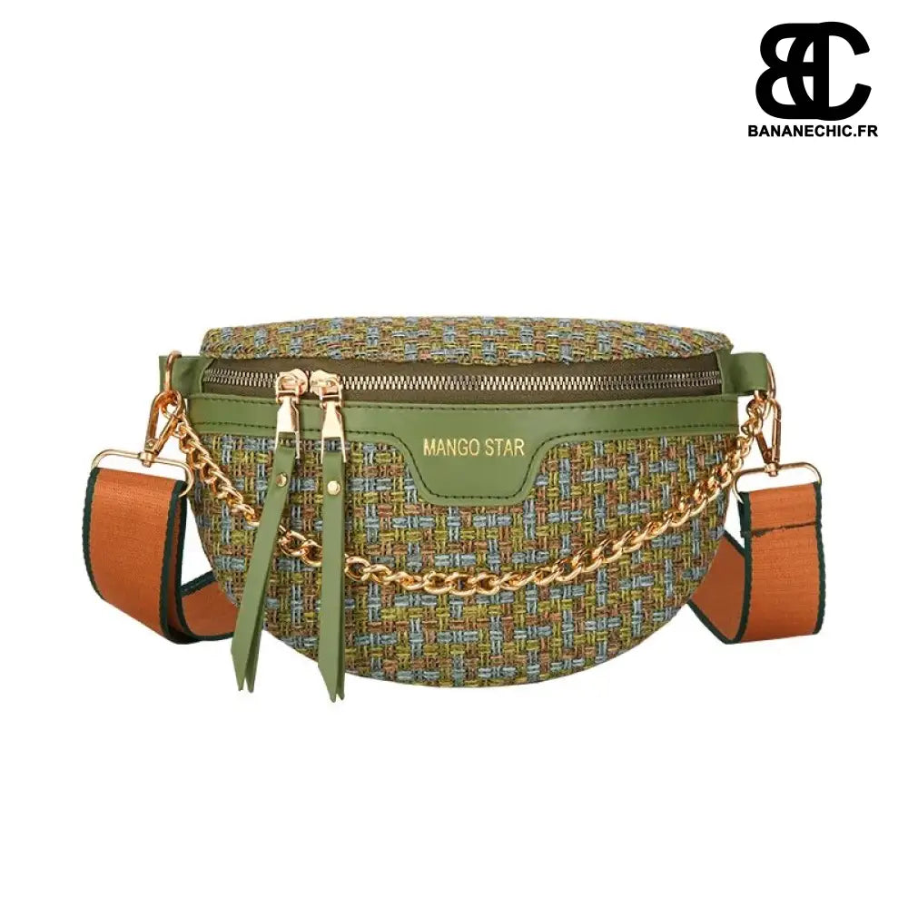 Sac banane femme élégant bandoulière - Vert - banane -