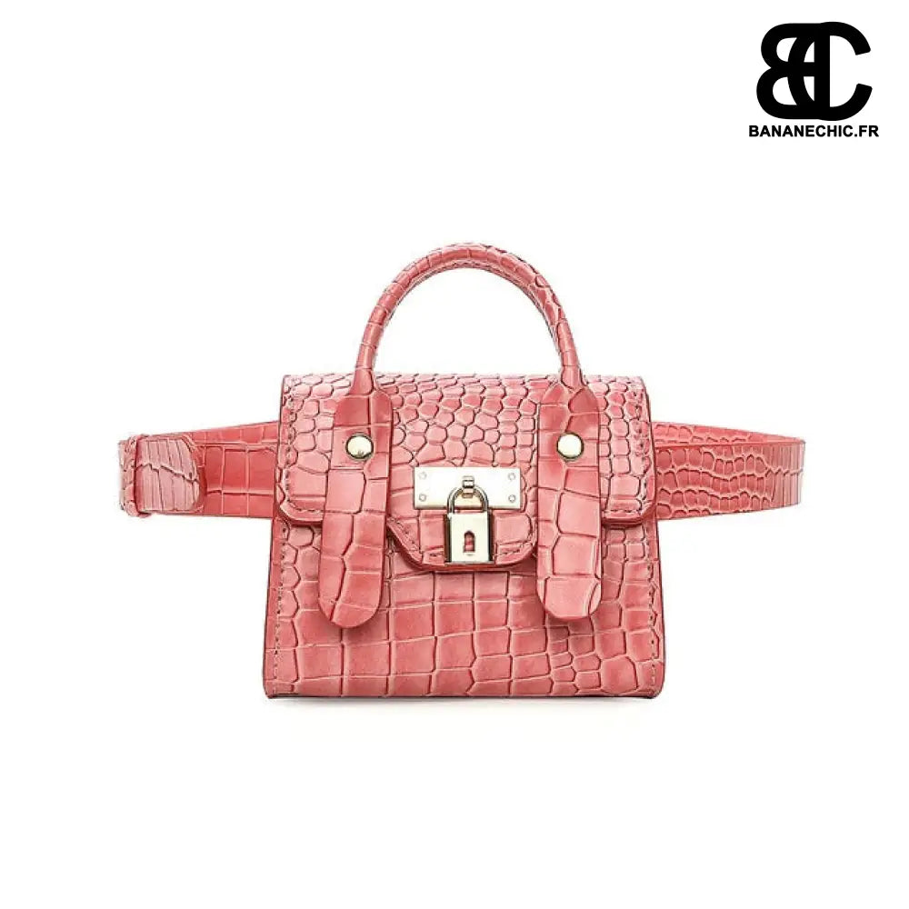 Sac banane femme élégant et pratique - Rose - Banane -