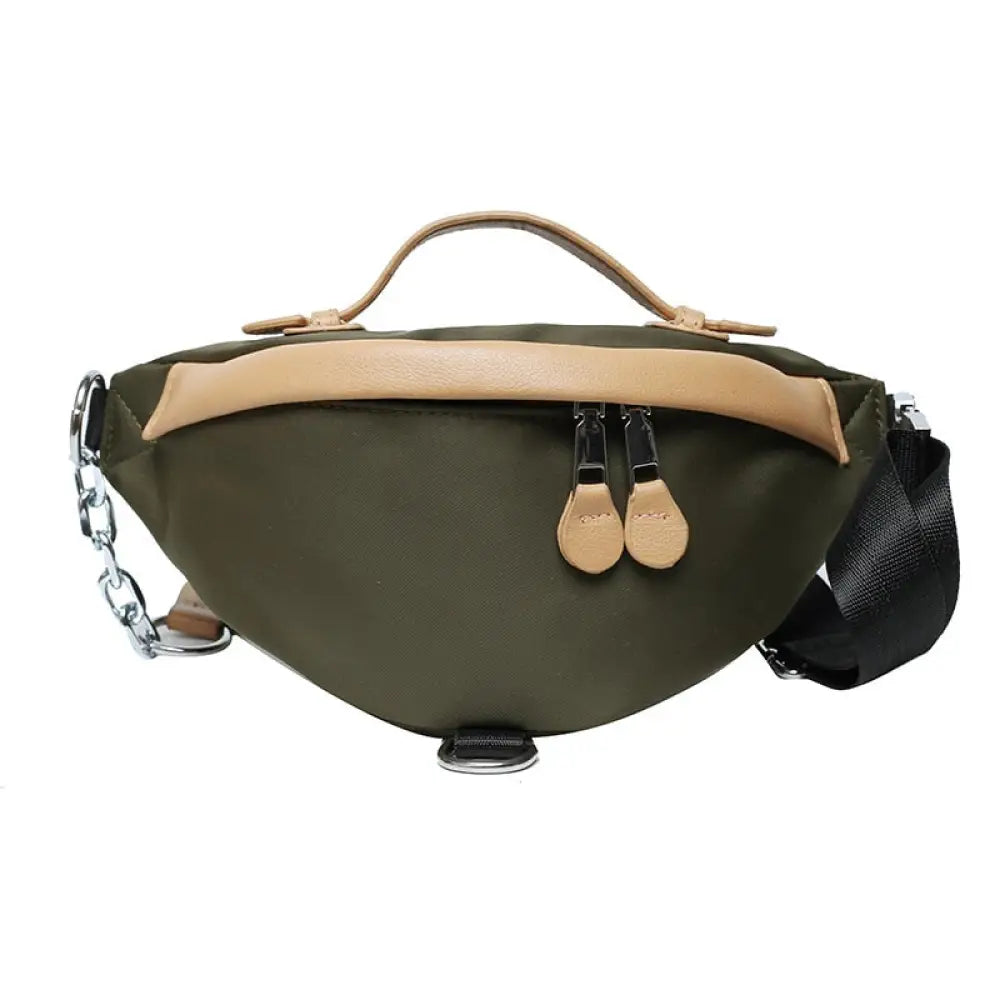 Sac banane femme élégant et spacieux - Vert - Banane -