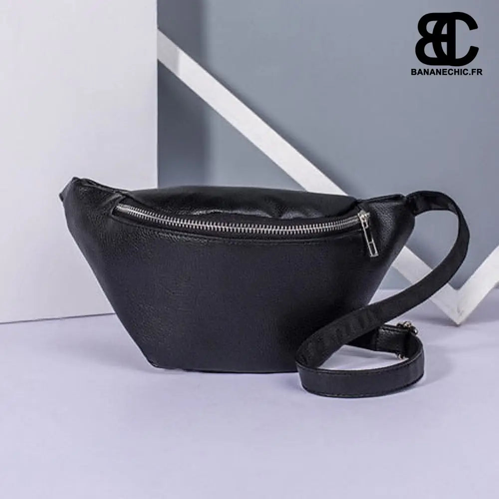 Sac banane femme élégant simili - Noir - banane - Banane