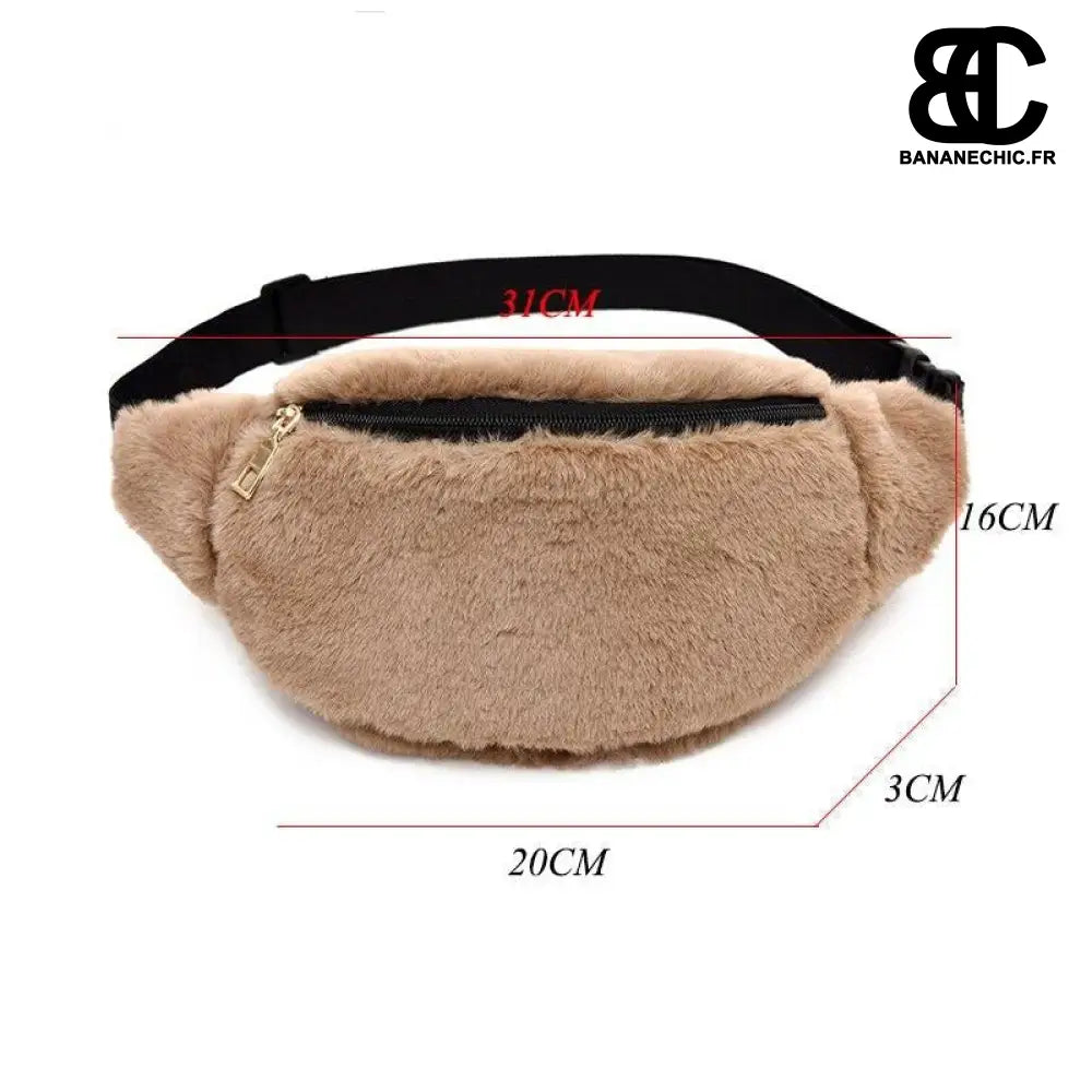 Sac banane femme en fourrure - Banane - Banane Chic ™