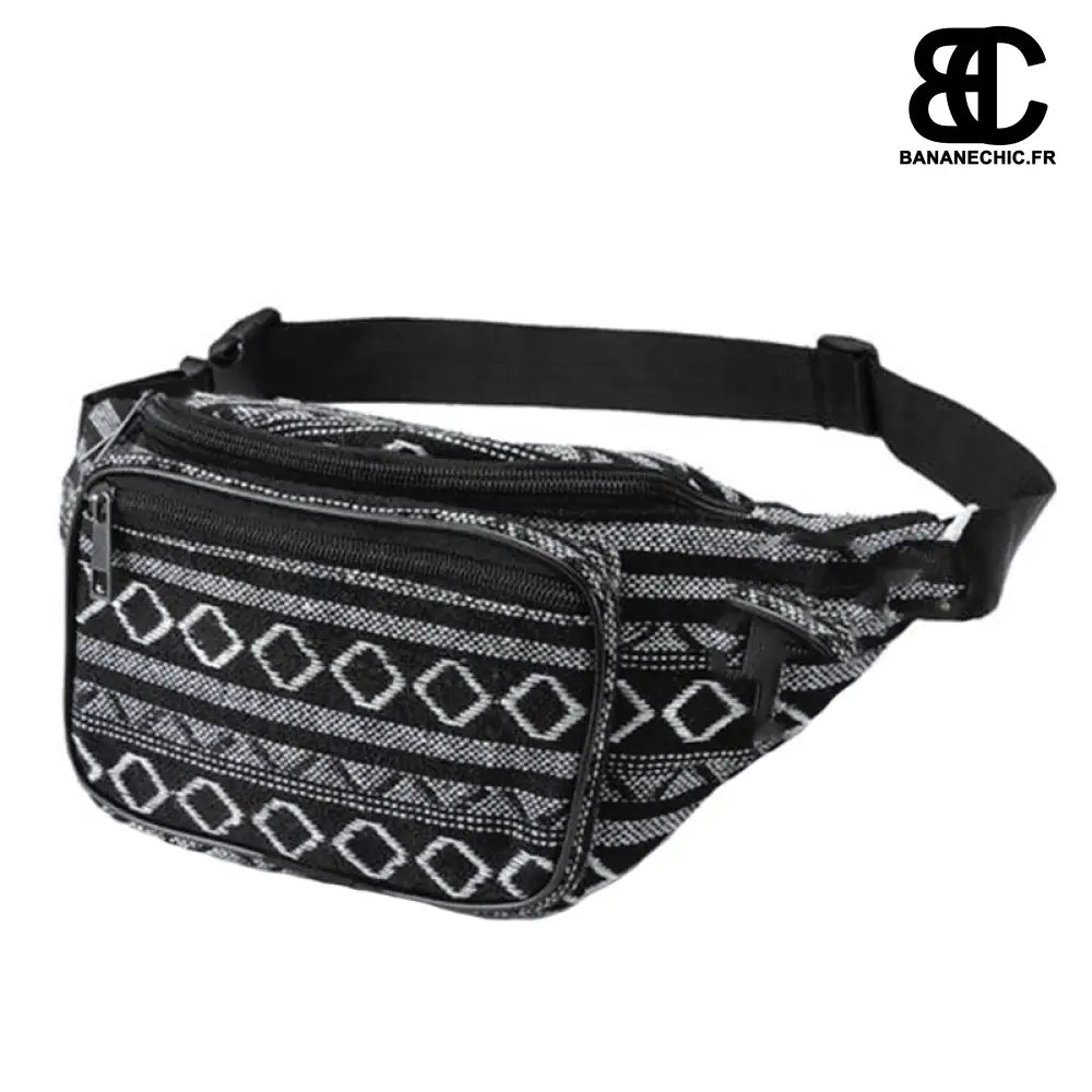 Sac banane femme en tissu - Noir - Banane - Banane Chic ™