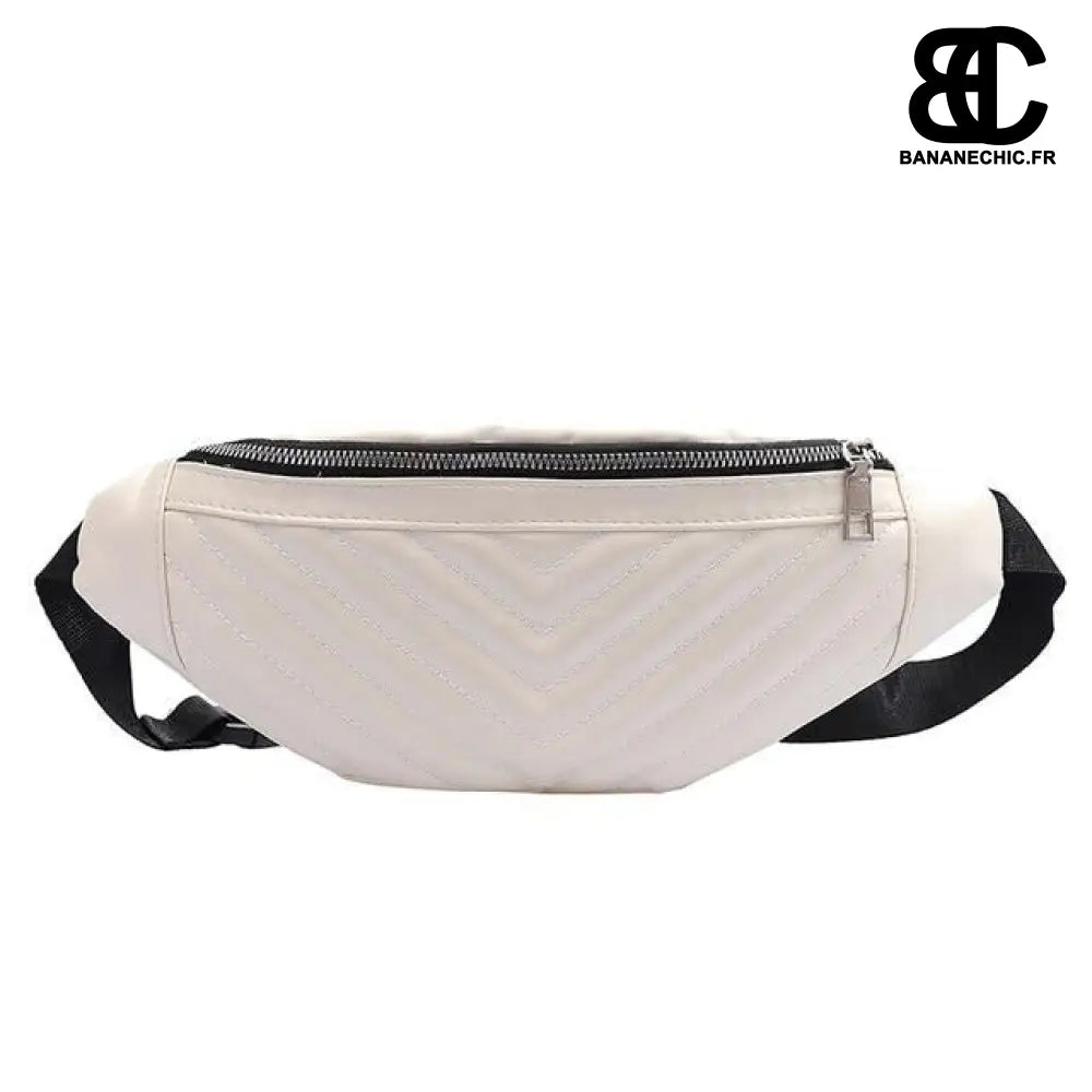 Sac banane femme jaune sportif - Blanc - Banane - Banane