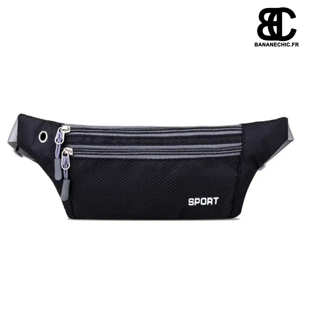 Sac banane femme léger sportif - Noir - Banane - Banane Chic