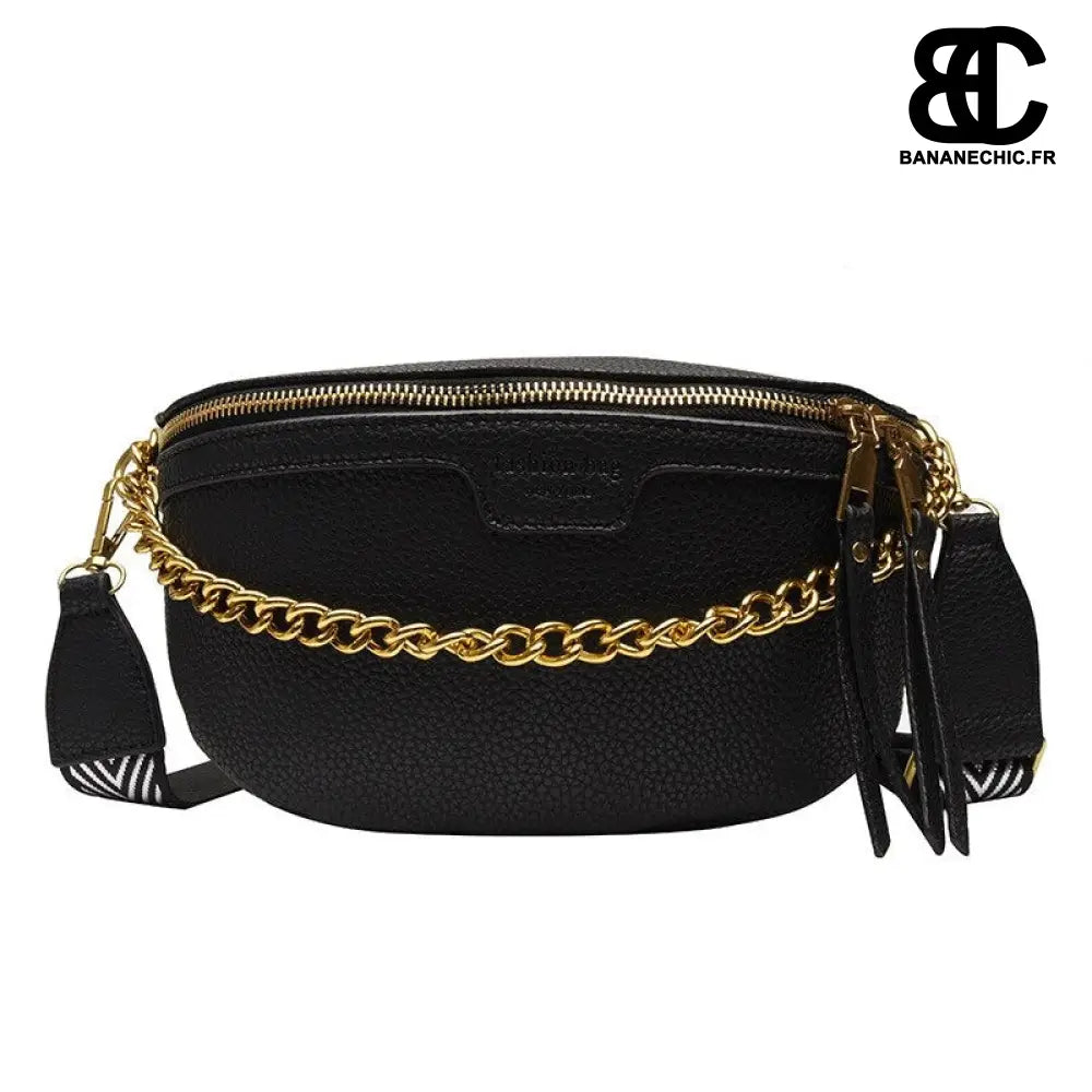 Sac Banane Femme Luxe - Noir - Banane - Banane Chic ™
