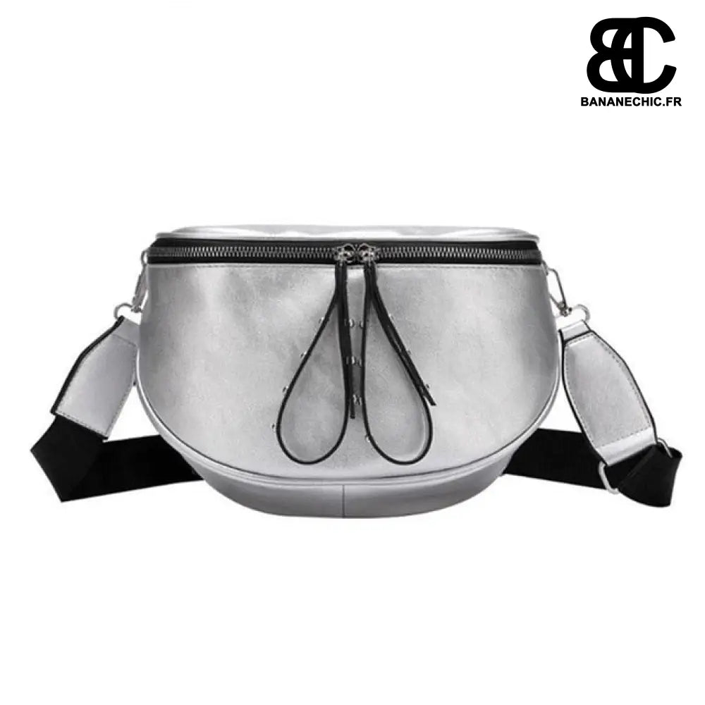 Sac banane femme noir - Argent - Banane - Banane Chic ™