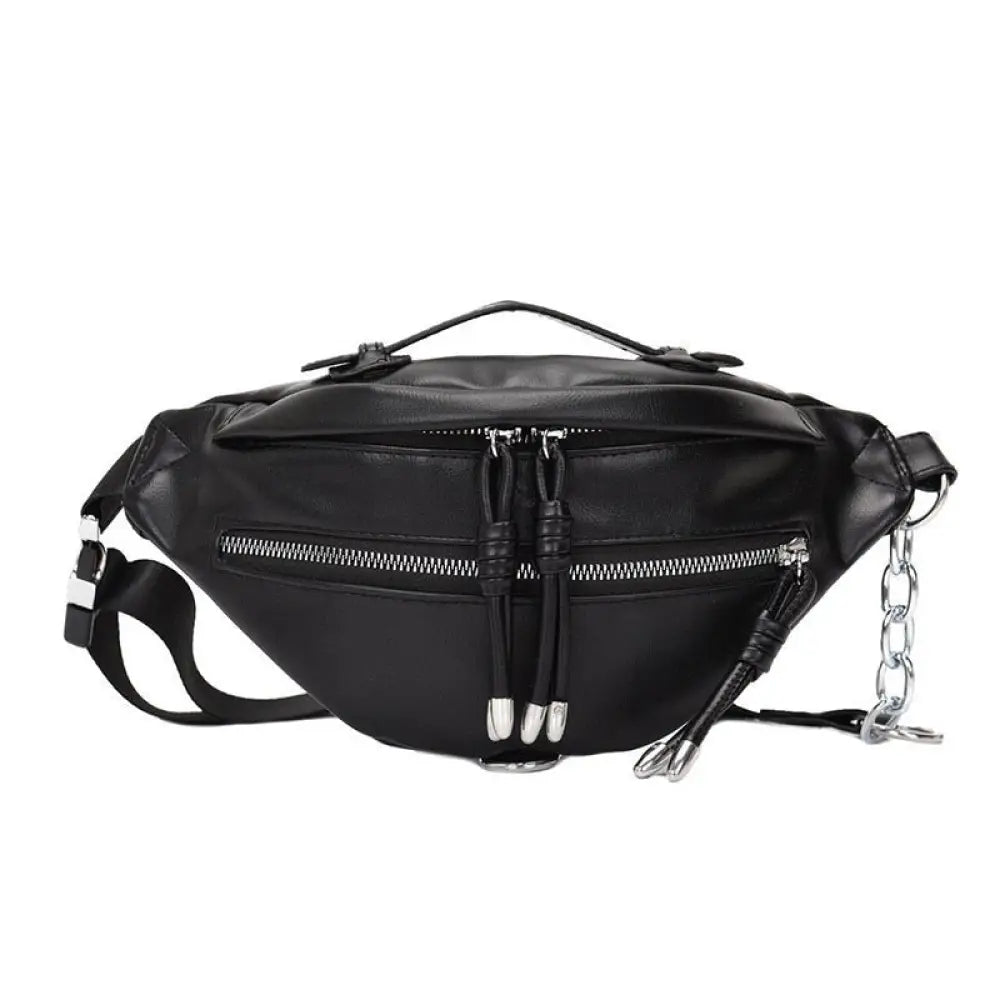 Sac banane femme noir simili - Noir - Banane - Banane Chic ™