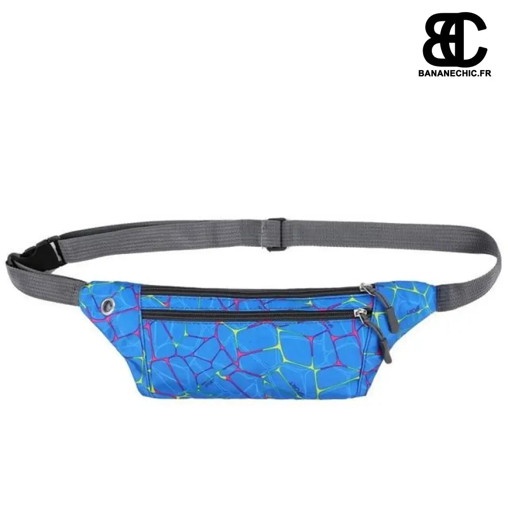 Sac banane femme sport imprimé - Bleu - Banane - Banane Chic