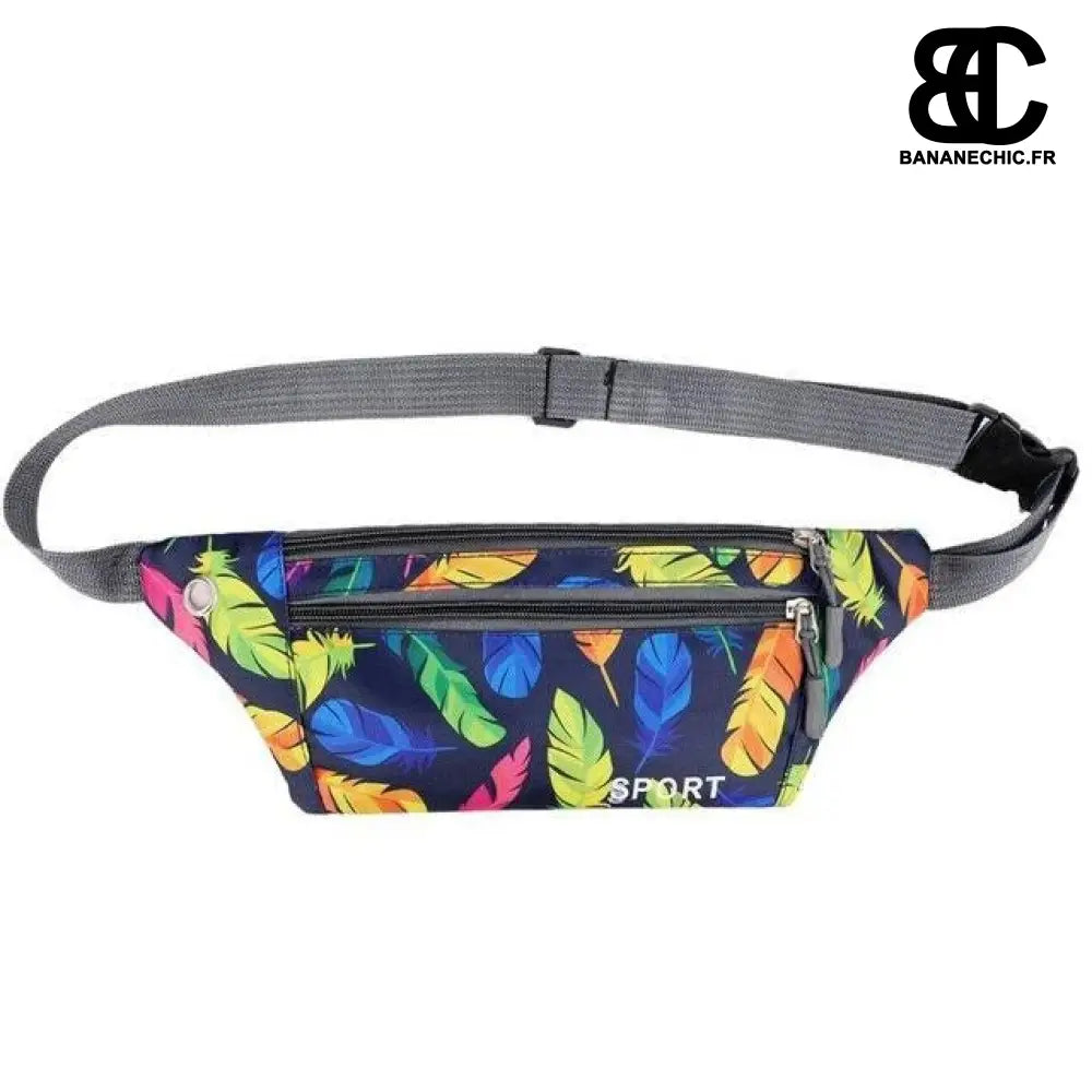 Sac banane femme sport imprimé - Multicolor - Banane -