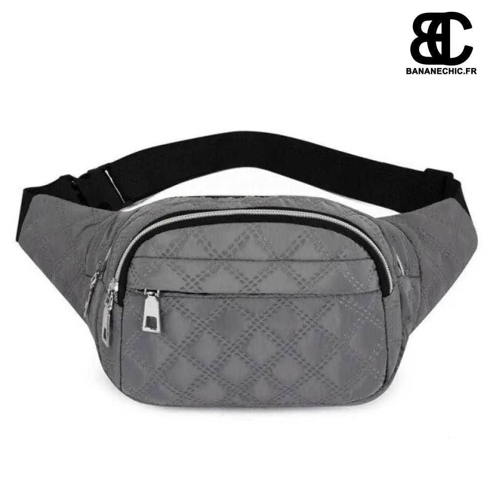 Sac banane femme streetwear fantaisie - Gris - Banane -