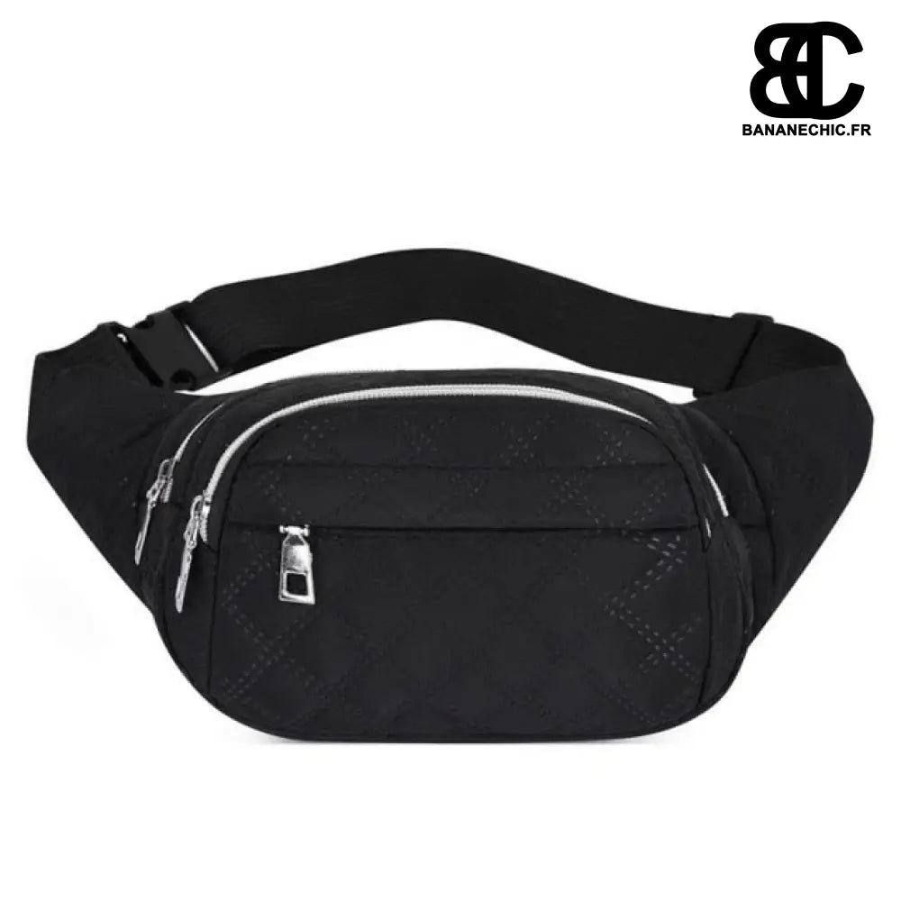 Sac banane femme streetwear fantaisie - Noir - Banane -