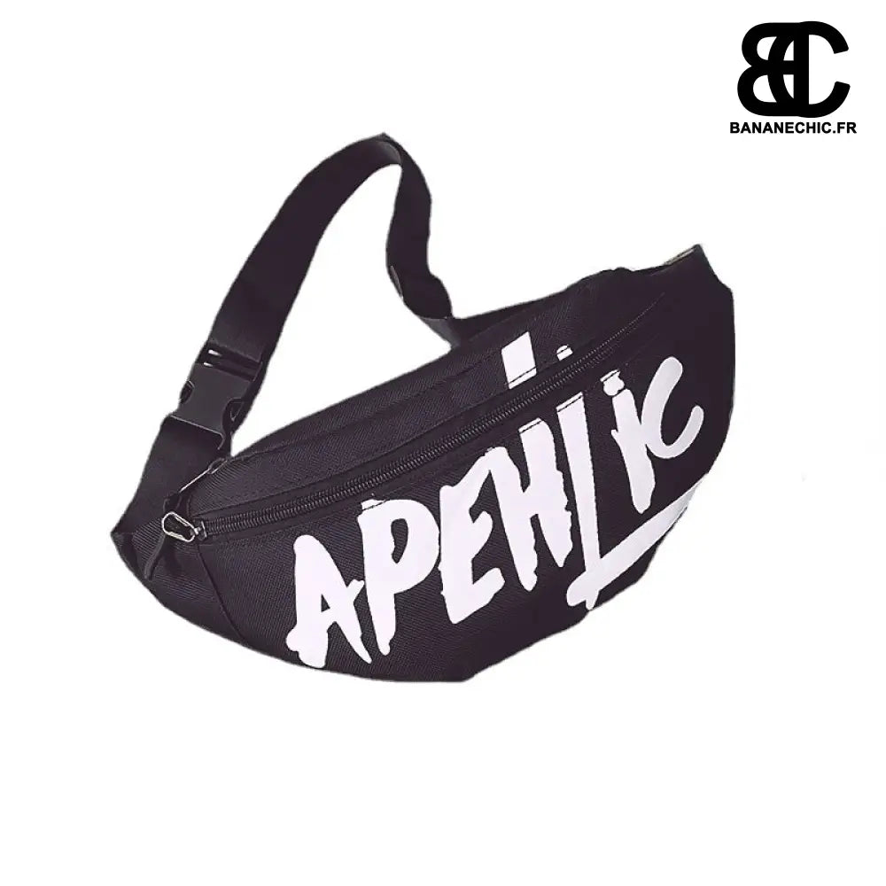 Sac banane femme tendance - Noir et blanc - Banane - Banane