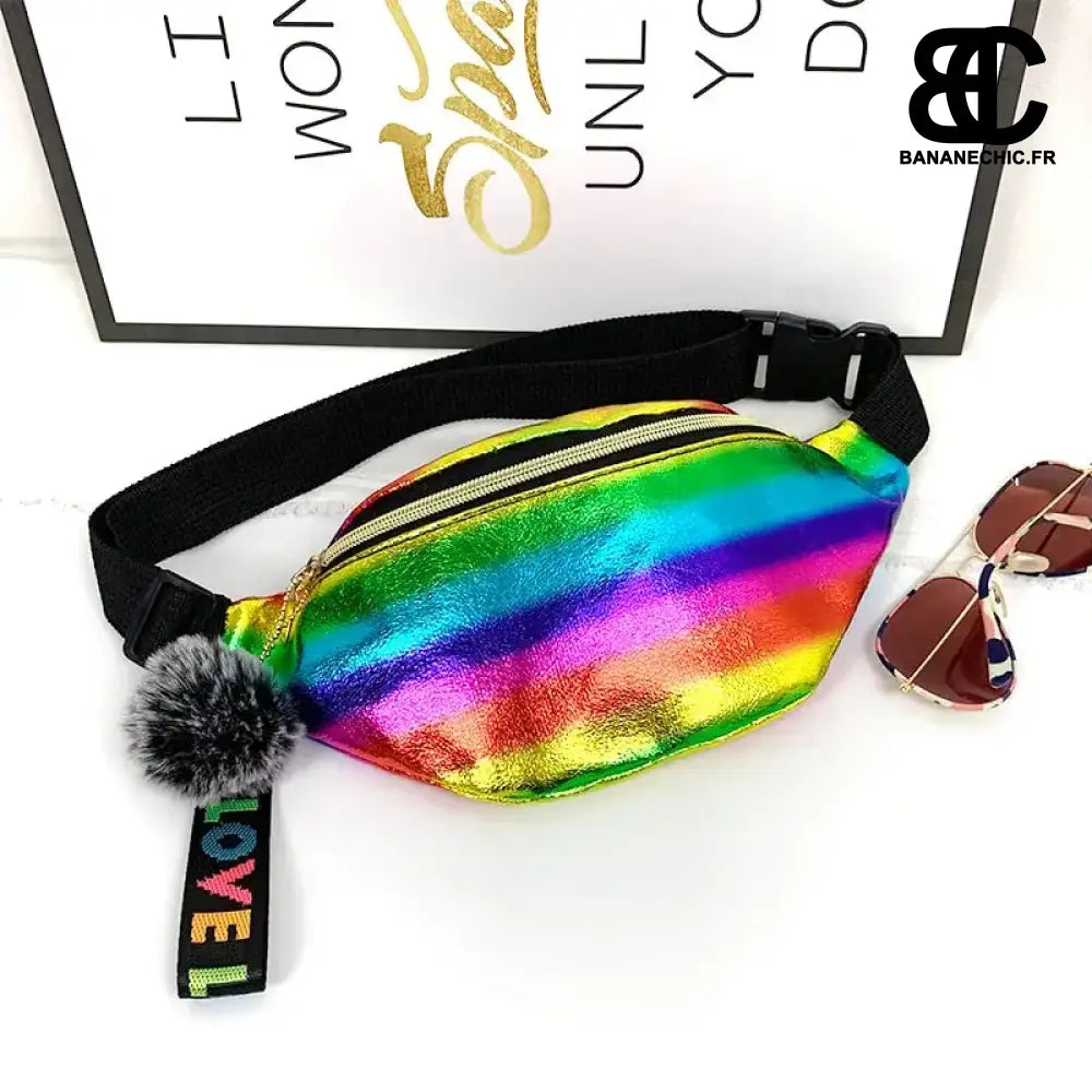 Sac Banane Festival Suede Noir - Multicolore - Sac Banane -