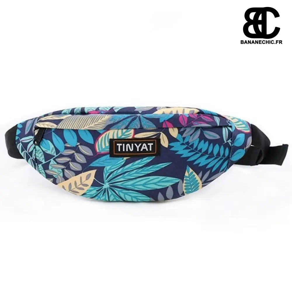 Sac banane feuillage imprimé - Bleu - banane - Banane Chic ™