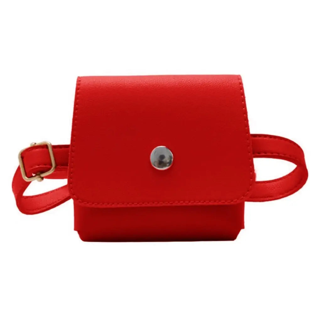 Sac Banane Enfant Mickey's – Velours Rouge – Super Pratique Et Mignon