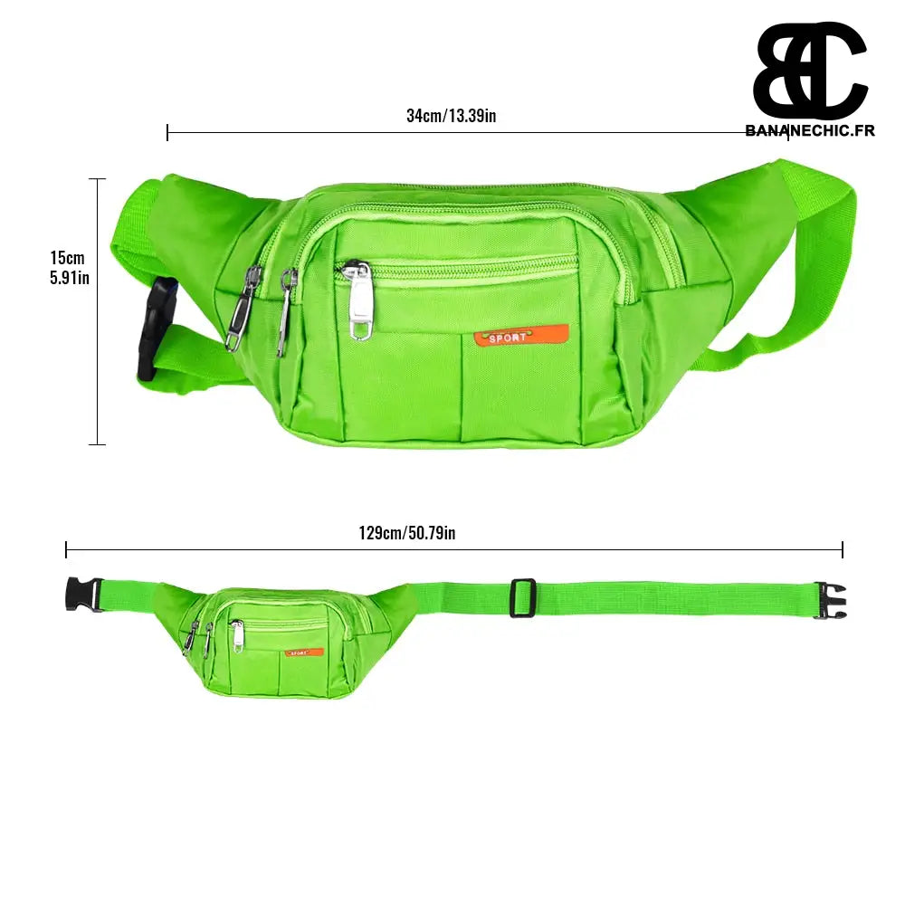 Sac banane fluo sportif Sac banane sport fluo trend Sac