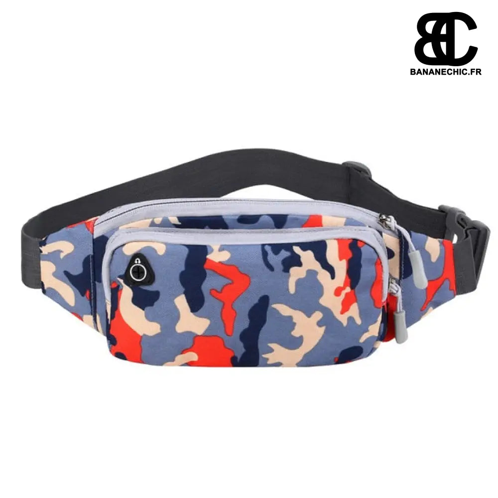 Sac banane fluo trendy - Camouflage bleu - Banane - Banane