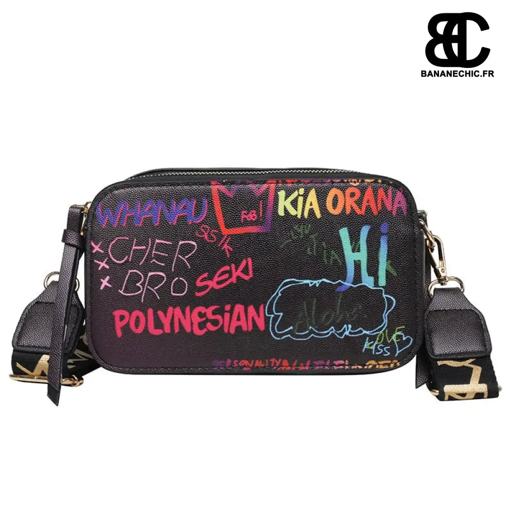 Sac banane graffiti tendance - Black - banane - Banane Chic