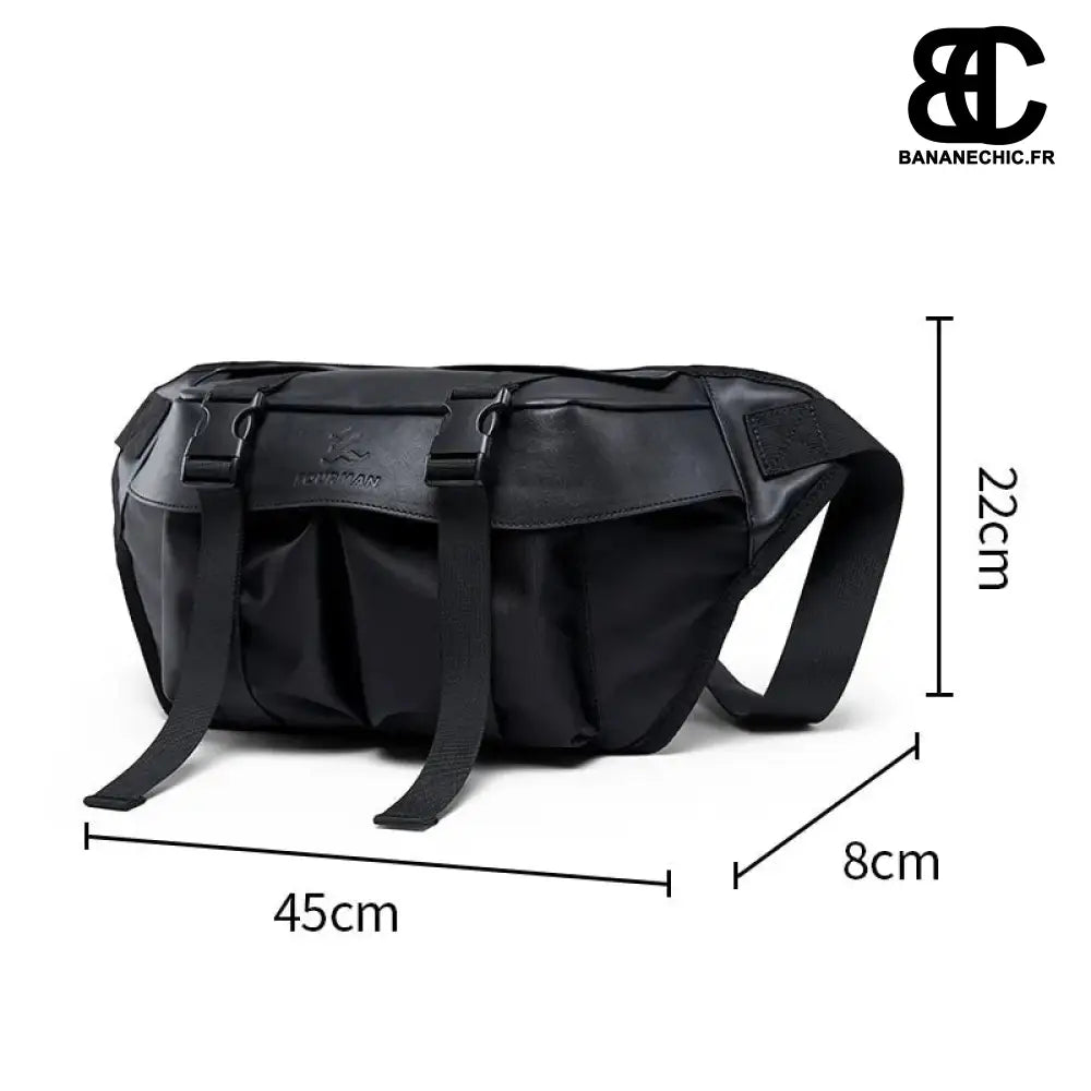 Sac banane grand étanche - Noir - banane - Banane Chic ™