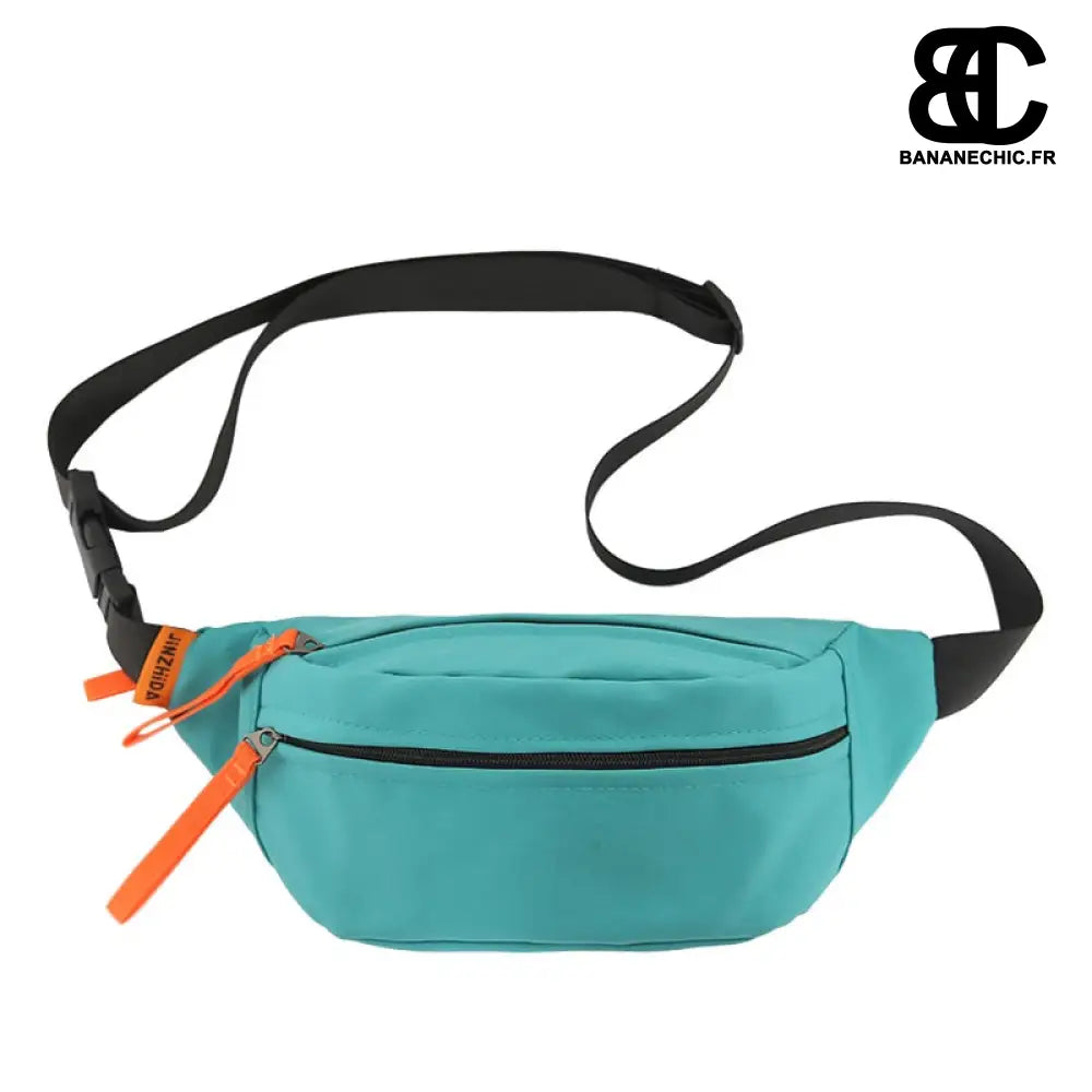 Sac Banane Grand Format beige - Bleu ciel - Sac Banane -