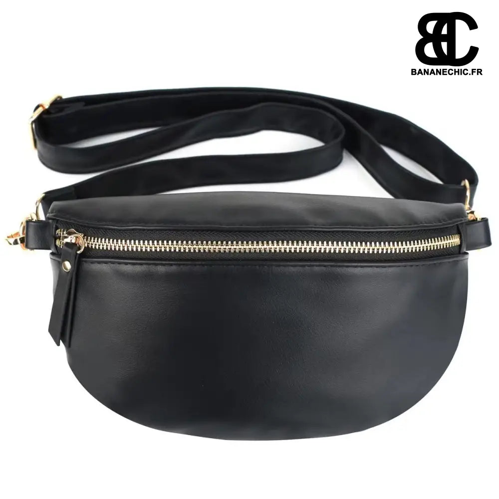 Sac Banane Grande Poche - Noir - Sac Banane - Banane Chic ™
