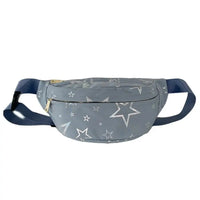 Sac banane gris étoilé en toile