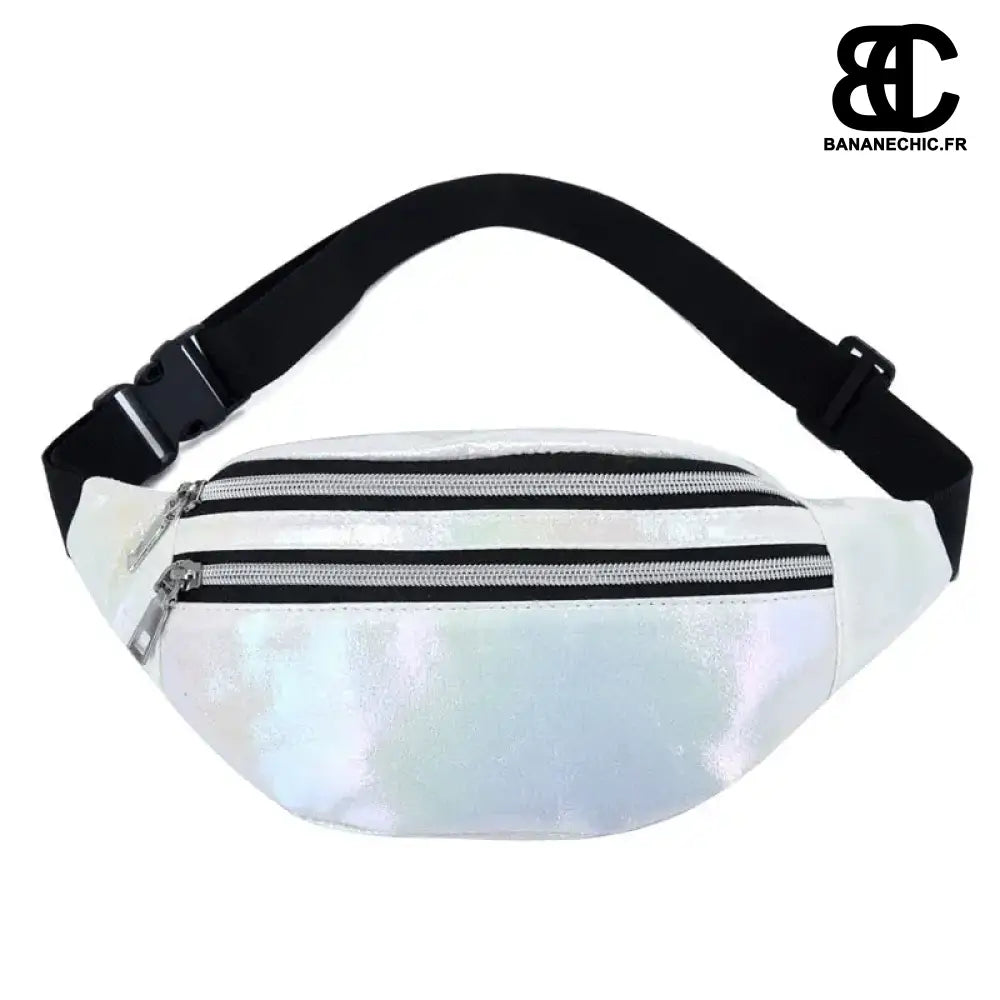 Sac banane holographique - Blanc - Sac Banane - Banane Chic
