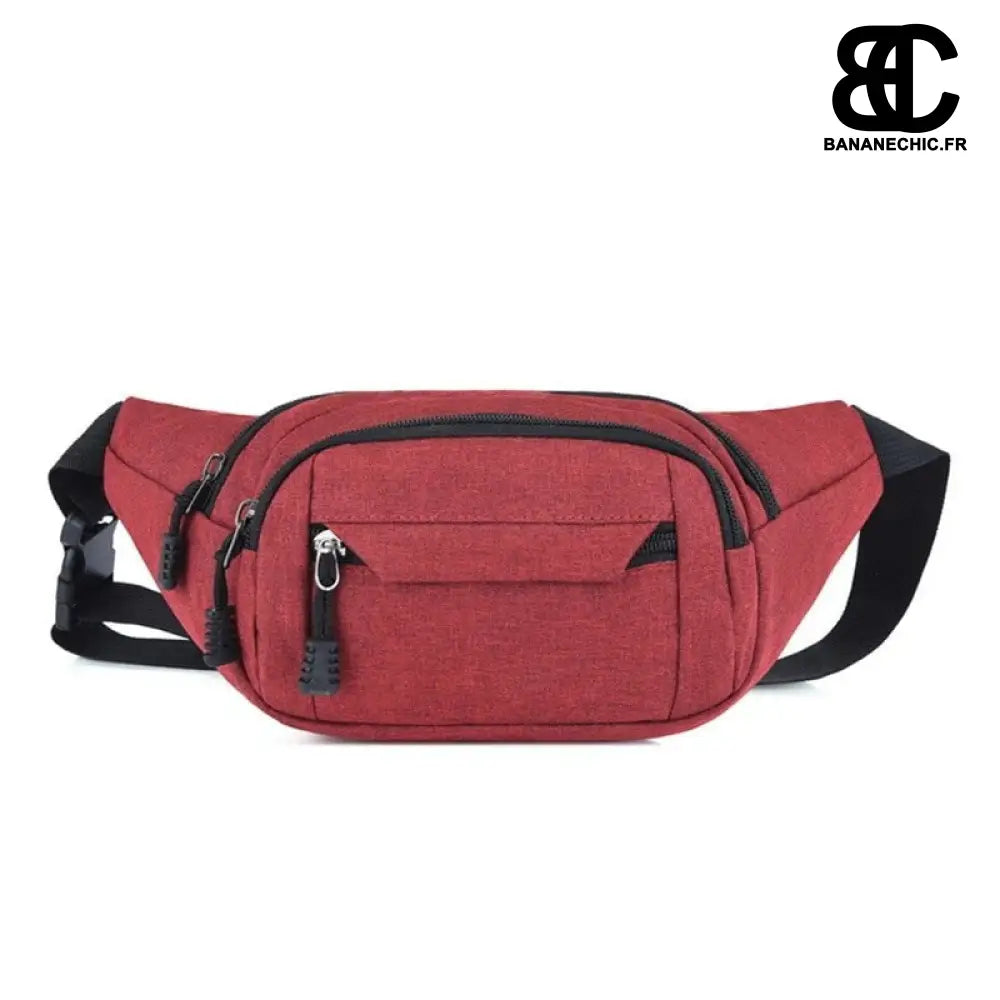 Sac banane homme en tissu - Red - Banane - Banane Chic ™