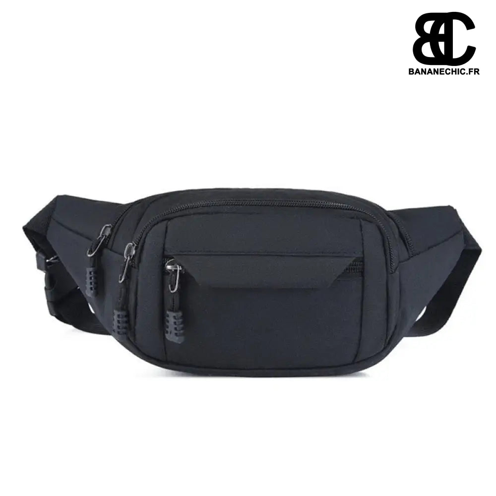 Sac banane homme en tissu - Black - Banane - Banane Chic ™