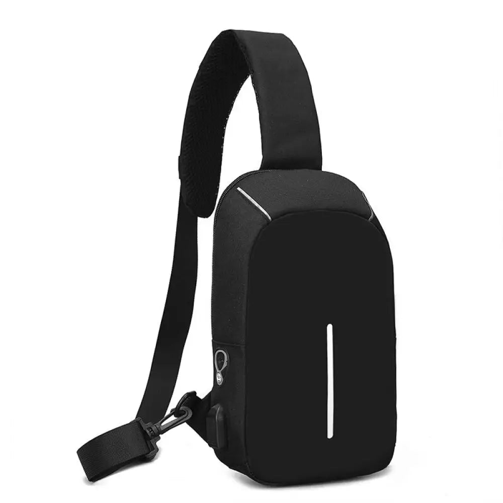 Sac banane homme épaulé - Noir - Banane - Banane Chic ™