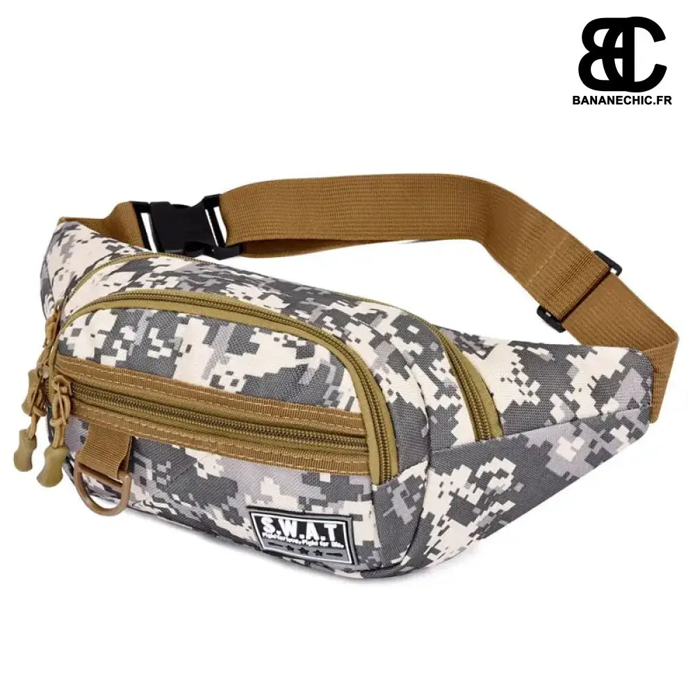 Sac Banane Homme Militaire Souple - Kaki - Sac Banane -