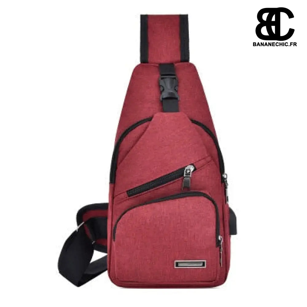 Sac banane homme moderne - Rouge - Banane - Banane Chic ™