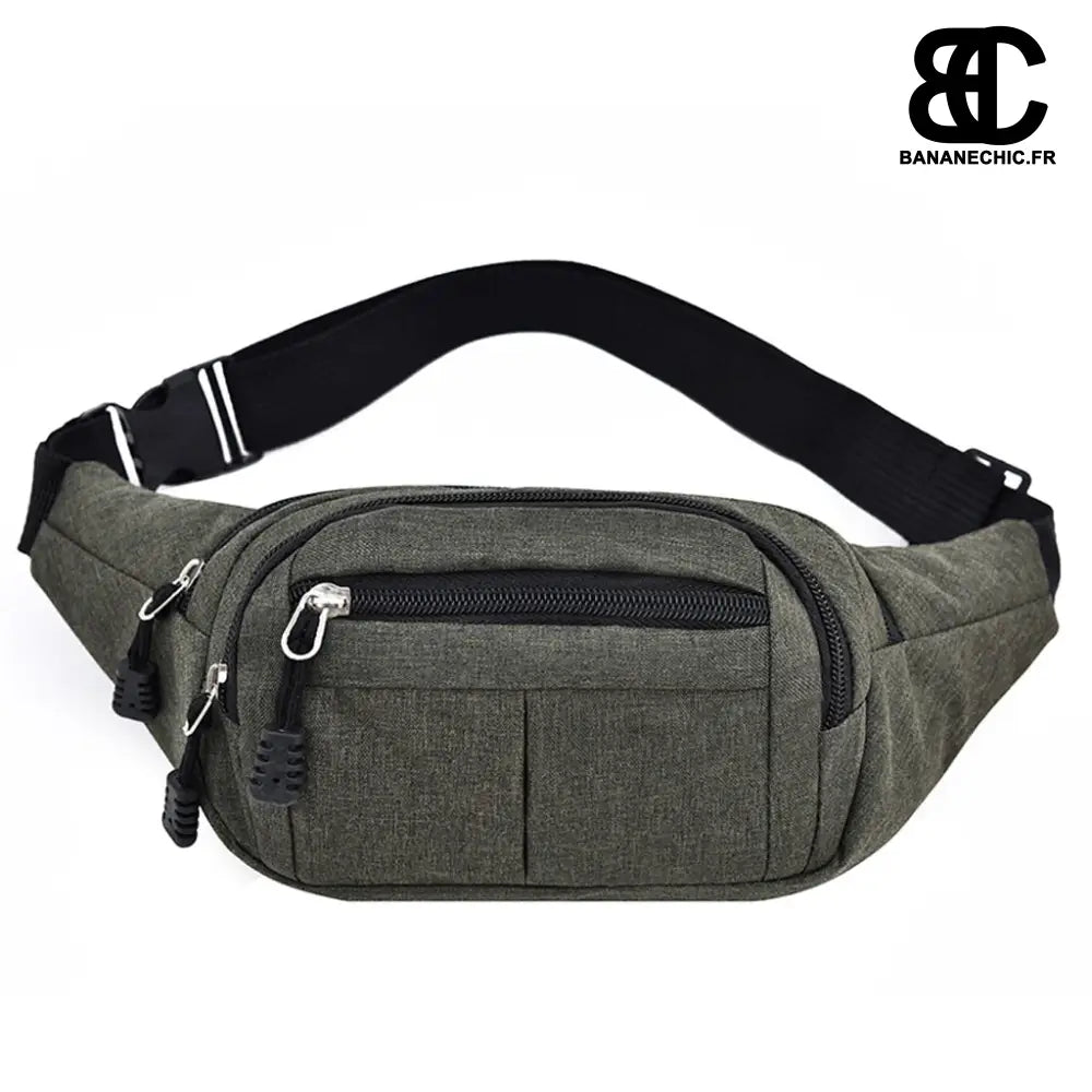 Sac banane homme noir - Vert - Banane - Banane Chic ™