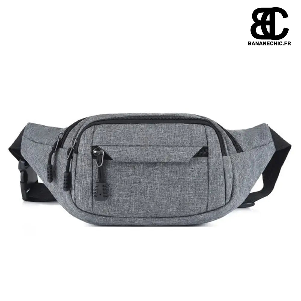 Sac banane homme Oxford - Gris - banane - Banane Chic ™