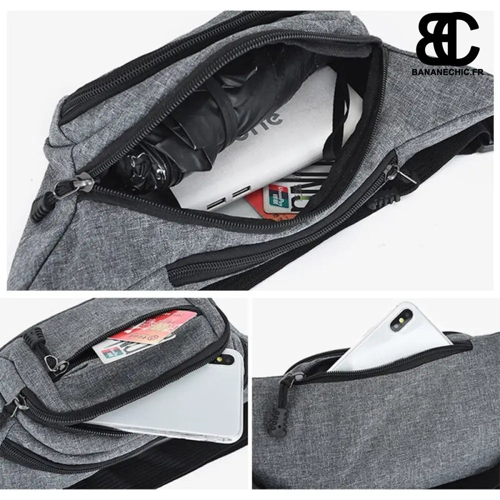 Sac banane homme Oxford - banane - Banane Chic ™