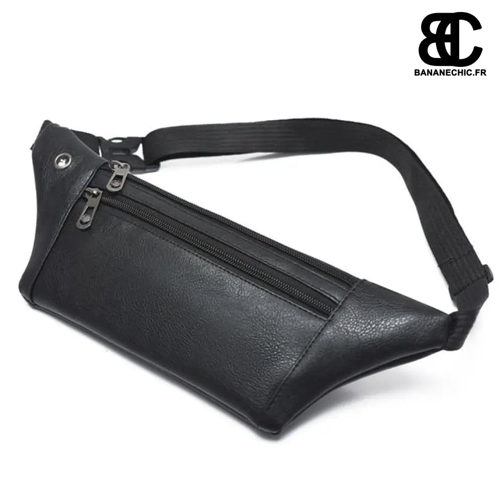 Sac banane homme plat - Noir - Banane - Banane Chic ™