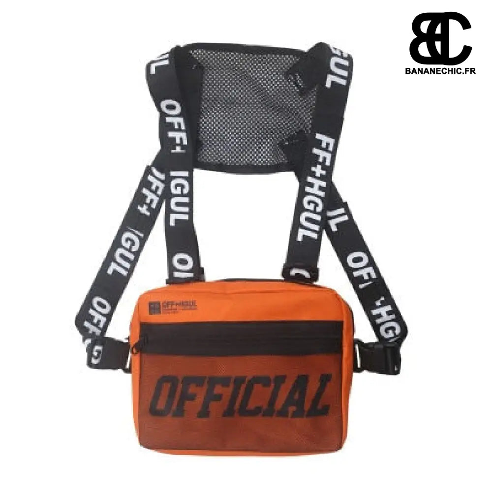 Sac banane homme poitrine - Orange - Banane - Banane Chic ™