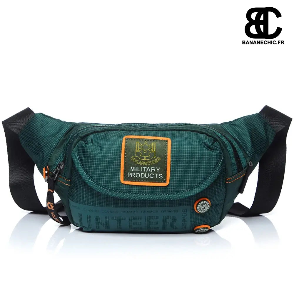 Sac banane homme sportif et multipoche - Bleu - Banane -