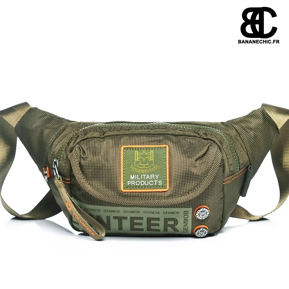 Sac banane homme sportif et multipoche - Vert - Banane -