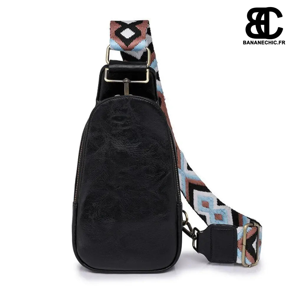 Sac Banane Jaune Bandoulière - Noir - Banane - Banane Chic ™