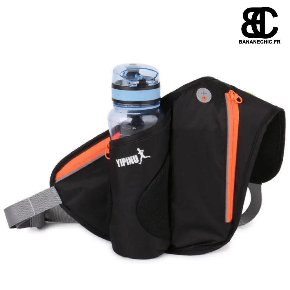 Sac banane jogging porte bouteille - Noir - Banane - Banane