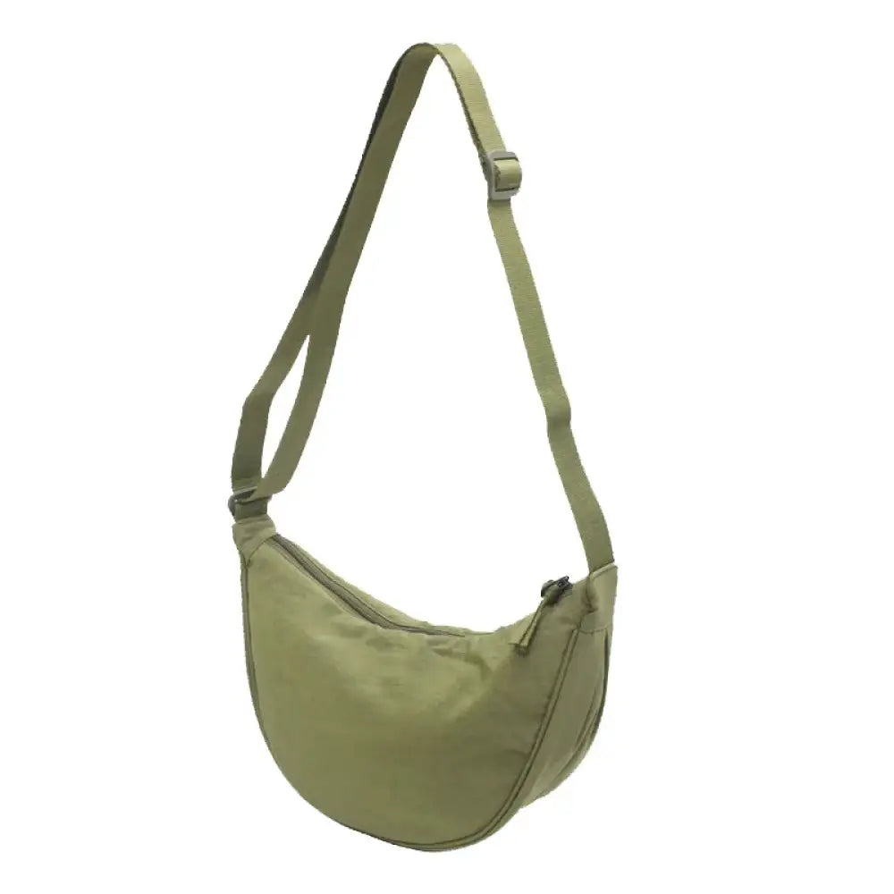 Sac banane Kaki souple bandoulière - Vert clair - banane -